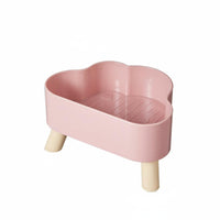 Non-Slip Puff Shaped Cat Bowl Spill-Proof Elevated Cat Bowl Whisker-Friendly Elevated Pet Feeder for Cats, Kittens, Small Dogs
