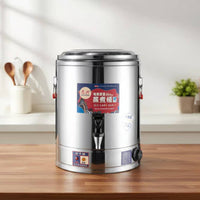 Electric Cooking Barrel Keep Warm Function Commercial Water Boiler with Spigot Thermal Insulation Stainless Alloy Water Boiler for Caterers, Catering
