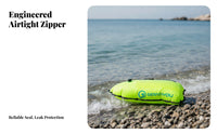 Transparent Handle Shaped Rescue Buoy Two-Chamber Buoy with Phone Pocket