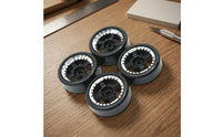 4 Pieces RC Car Slide Wheel Low Profile RC Wheel with Metal Hub Compatible for Hobbyists
