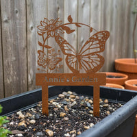 Butterfly Flower Stake Sturdy Floral Butterfly Garden Stake Waterproof Outdoor Yard Decorations