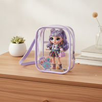 Japanese Style PVC Doll Display Bag for Cotton Dolls and Plush Toys
