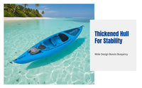 Kayak Canoe, Thickened Wide Boat, Paddle Included, For Aquatic Activities