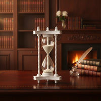 Sand Clock with Triangular Frame Modern Triangular Sand Glass Classic Sand Clock for Desk, Study
