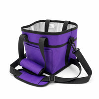 Oxford Cloth Square Bottle Carrier Structured Base Insulated Water Bottle Bag Reinforced Seams