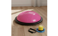Anti-Slip Surface Half Ball Balance Coach Long-Lasting Construction Half Balance Ball Burst-Resistant Proof Fitness Equipment Quick Inflation for Pilates, Home Gym
