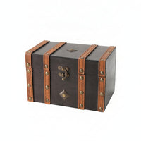 Wooden Box with Hinged Lid Compact Wood Storage Box Solid for Collectors, Desk, Photo Shoots