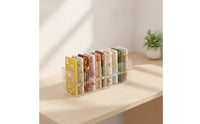 Phone Case Organizer Clear Phone Case Holder Divider Tray Transparent Multi-Slot for Collectors, Desk, Drawer
