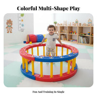 Multi-Functional Quarter Circle Climbing Frame Colorful Curved Play Ladder Kids Balance Arch for Toddlers, Children with Special Needs, Playroom, Sensory Room, Kindergarten, Daycare