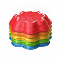 Layered Snowflake Stepping Stone Toy Molded Plastic Sound and Light Stepping Toy Raised Pattern Balance Game Indoor for Children