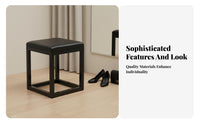 Nordic design paded Cube Stool Minimalist Design Indoor Seating Multi-Purpose Household Furniture Comfortable pad for Shop Owners, Apartment Dwellers, Fitting Room, cosmetology studio, Entryway, Home awayice
