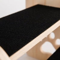 Dog Steps for Small with Non-Slip Surface for Bed and Sofa, Wooden Pet Stairs Ready to Use No Assembly Required, Compact Ladder for Felines