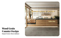 Ier Desk Versatile Reception Counter Easy to Assemble Shop Front Counter for Business Owners, Receptionists, Bakery, Hotel, Retail Store
