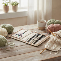 Aluminum Interchangeable Circular Knitting Needle Set Zippered Knitting with Cables Compact Flexible for Travel