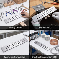 Wire Drawing Plate with Round Holes 24-Hole Jewelry Drawplate with Circular Holes Jewelry Wire-Pulling Plate Heavy-Duty