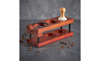 Espresso Pressing Station Multiple Recesses Coffee Tamper Organizer Storage Compartments Portafilter Holder