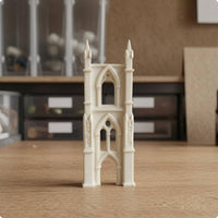 Miniature Gothic Arch Arched Openings Gothic Arch Backdrop Pointed Tapered Tips for Dollhouse, Diorama