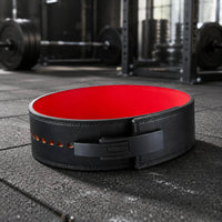 Leather Lever Belt Thick Leather Weightlifting Belt Rigid Training Gear for Strength Training, Deadlifting
