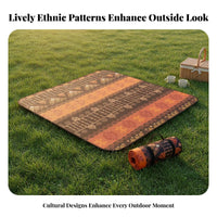 Moisture-Proof Portable Picnic Mat Thickened Design Waterproof Outdoor Blanket Sandproof Foldable Beach Mat Lightweight for Beachgoers, Travelers, Picnics, Camping, Travel, Outings