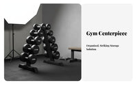 Triangular Dumbbell Rack Commercial Grade Multi-Tier Dumbbell Rack Heavy Duty Metal Hand Weight Stand for Fitness Studio