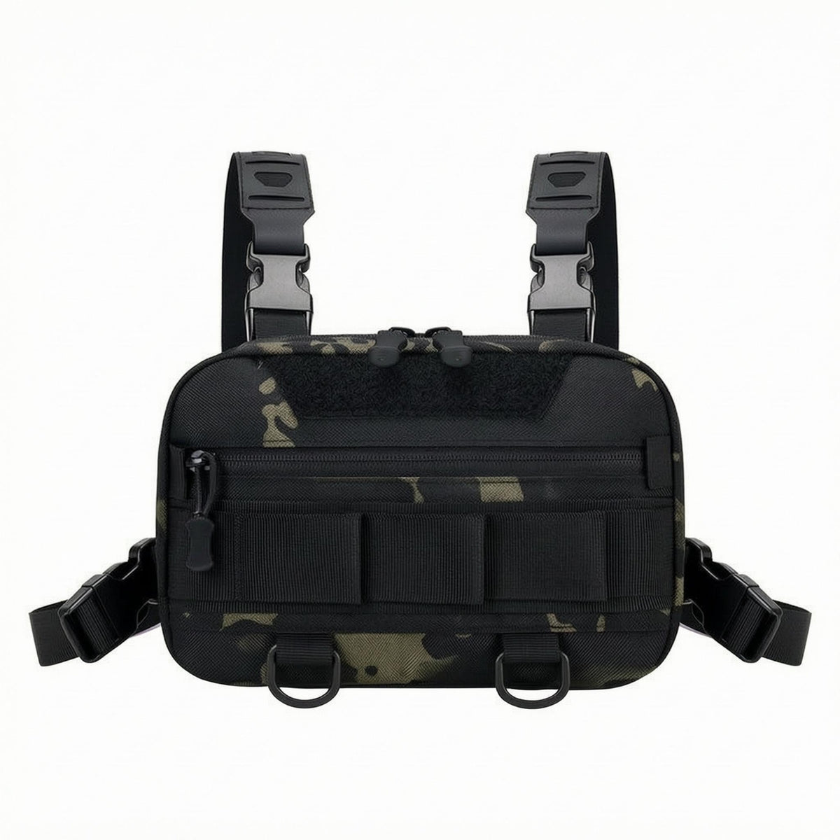 Fishing Chest Bag Adjustable Straps Fishing Bag Zippered for Anglers