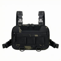 Fishing Chest Bag Adjustable Straps Fishing Bag Zippered for Anglers