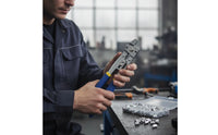 Ratcheting Wire Rope Crimping Pliers High-Leverage Crimping Tool with Sleeves Non-Slip Wire Rope Crimper Long-Lasting for Mechanics, Workshop, Garage