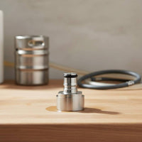 DIY Sparkling Water Carbonation Cap Kit Food Grade Stainless Steel Ball Lock Carbonation Cap Portable Dispensing PET Bottle Carbonator for Homebrewers, Parties