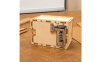Mechanical Wooden Lock Box Kit Interlocking Combination Lock Box Metal Hardware Home Organizer Sturdy Build
