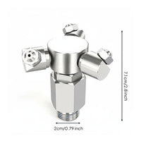 Stainless Steel Rotary Cleaning Nozzle Stainless Steel Spray Head Easy to Install for Factory