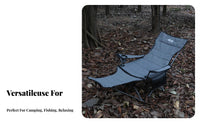 Reclining Function Adjustable Folding Lounger Foldable Design Adjustable Chair with Detachable Footrest versatileUse Outdoor Furniture High rear Support for Beachgoers, Office Workers, Camping, Fishing, Beach, Patio