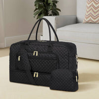 Travel Duffel Bag with Toiletry Pouch Large for Weekend Trips, Overnight Stays