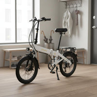 Lightweight Folding Electric Bicycle Easy to Fold Foldable Electric Bicycle Variable Speed Folding Electric Bike Pedal Assist for Adults, Commuting, City Riding, Travel