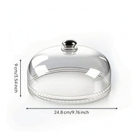 Food Cover with Knob Clear Lid Dustproof for Caterers