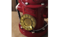 Hydrant-Style Telephone Model Realistic Decorative Telephone Model Classic