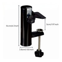 Cylindrical Socket Umbrella Clamp Bracket Metal Patio Umbrella Clamp Compact Outdoor Hardware Adjustable