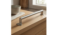 2-Hole Mounting Folding Pull Handle 15 Mm Stainless Steel Pull Handle Cylindrical Bar Hardware Accessory Foldable