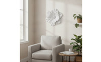 Floral Wall Art Decor Carved Floral Wall Decoration Easy to Hang Resin Flower Decor for Entryway