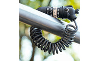 PVC-Coated Long Coiled Bike Lock Rust-Resistant 4-Digit Cable Lock Waterproof Security Gear Lightweight
