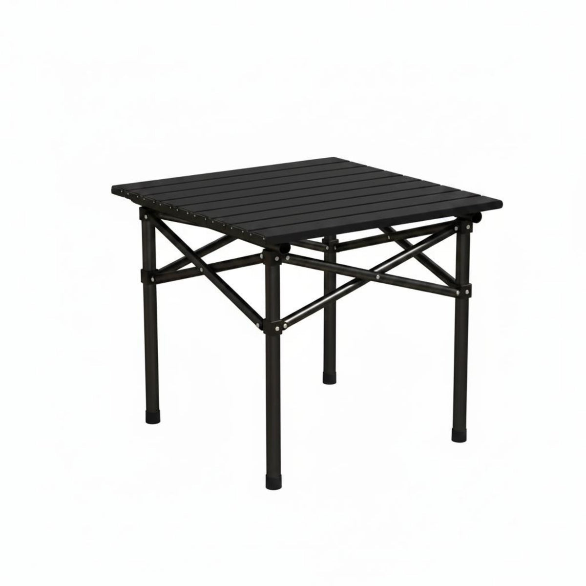 Easy to Carry Roll up Camp Table Lightweight Camping Fold-up Table Non-Slip Feet Scratch Resistant