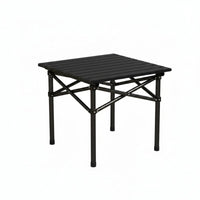 Easy to Carry Roll up Camp Table Lightweight Camping Fold-up Table Non-Slip Feet Scratch Resistant