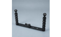 Two-handleHandle Camera Bracket Textured Grips Underwater Camera Bracket Aluminum Alloy Dual Handle Stabilizer