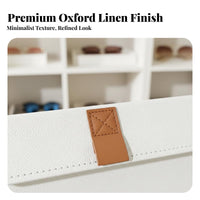 Oxford Cloth Sunglasses Storage Case Scratch-Resistant Soft Lining Eyeglass Display Box Dustproof Eyewear Display Box Elegant Design for Dresser Top, Drawer, Closet