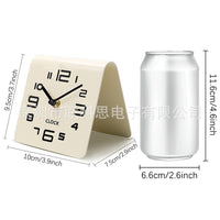 emoyo Silent Table Clock with Acrylic Frame, Modern Style