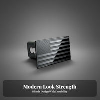 Flag Hitch Raised Design Raised Embossed Metal Flag Tow Hitch Cover Dustproof Automotive Exterior Accessory for Truck Owners