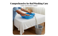 In-Bed Hair Washing Basin Comfortable Neck Rest Bedside Hair Washing Basin With Drain Hose Portable Shampoo Bowl for Bedridden Patients