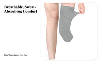 5 Pieces All-Season Wear Below Knee Amputee Sock Skin-Friendly Cotton Prosthetic Sock Sweat Absorbing for Amputees