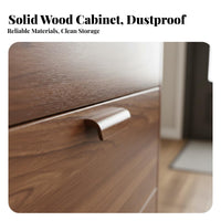 Space-Saving Tip-out Shoe Cabinet Easy Assembly Slim Shoe Storage Cabinet Sturdy Construction Large Capacity for Apartment Dwellers, Homeowners, Families, Small Areas, Hallway, Living Room, Bedroom