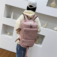 Gym Travel Bag Backpack Multiple Pockets Travel Backpack Multi-Compartment Layout Daypack for School