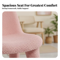 Nordic Design Padded Armless Side Chair archedd spinerest Upholstered Shell Chair Minimalist design Home Furnishing Easy Assembly for Cafe Owners, Interior Designers, Office Managers, Dining Room, Restaurant, Patio
